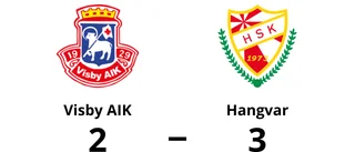 Hangvar segrare borta mot Visby AIK