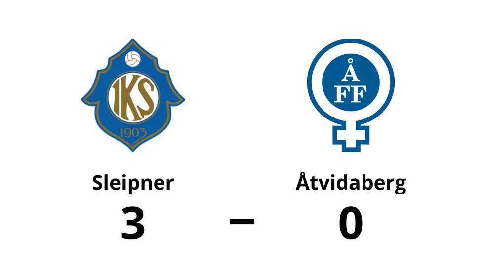 IK Sleipner vann mot Åtvidabergs FF
