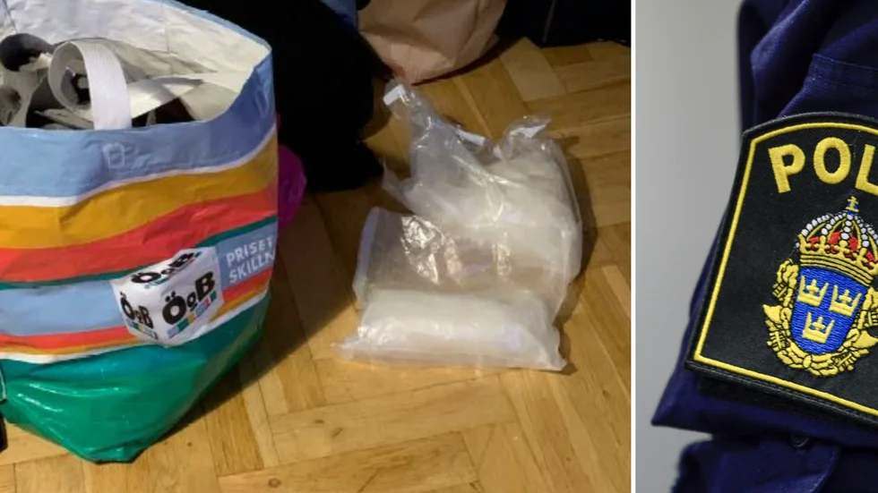 Polisens rutinuppdrag slutade med ett narkotikabrott.
