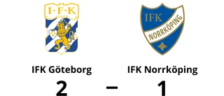 Förlust för IFK Norrköping mot IFK Göteborg med 1-2