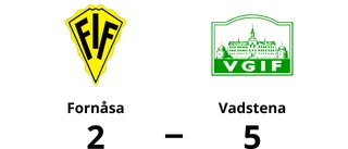 Vadstena vann efter kanonstart mot Fornåsa