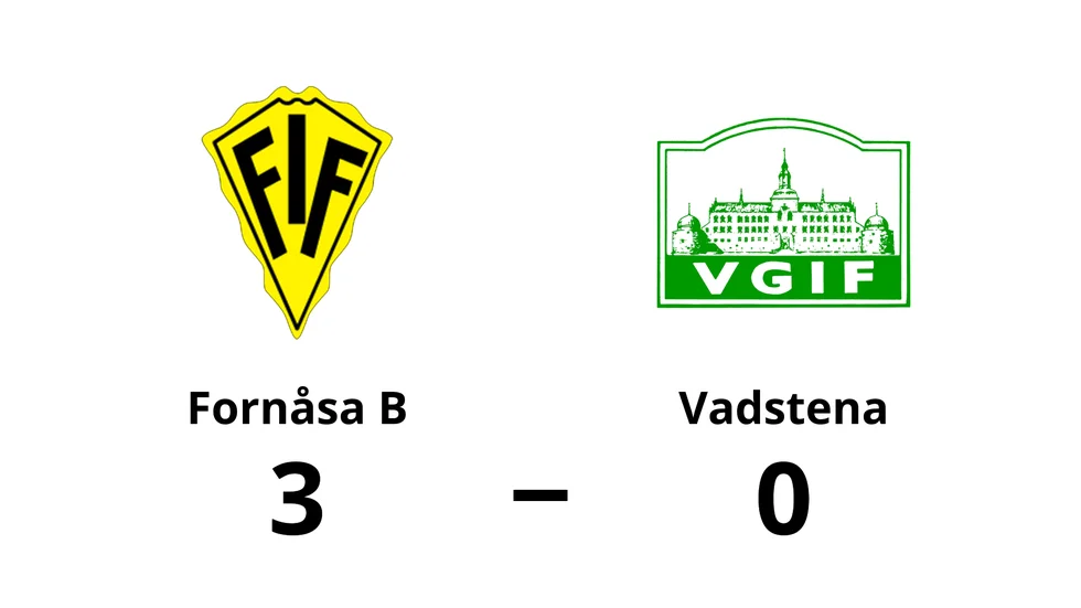 Fornåsa IF B vann mot Vadstena