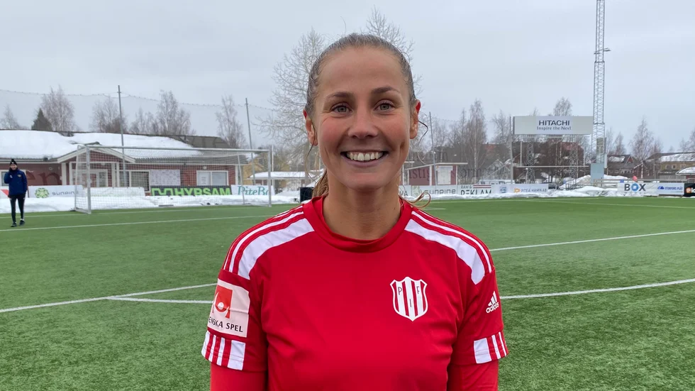 Olivia Holm nickade in ett mål mot Sunnanå.