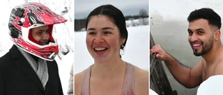 Nya Skelleftebor tog paus från fabriksarbetet – testade isbad
