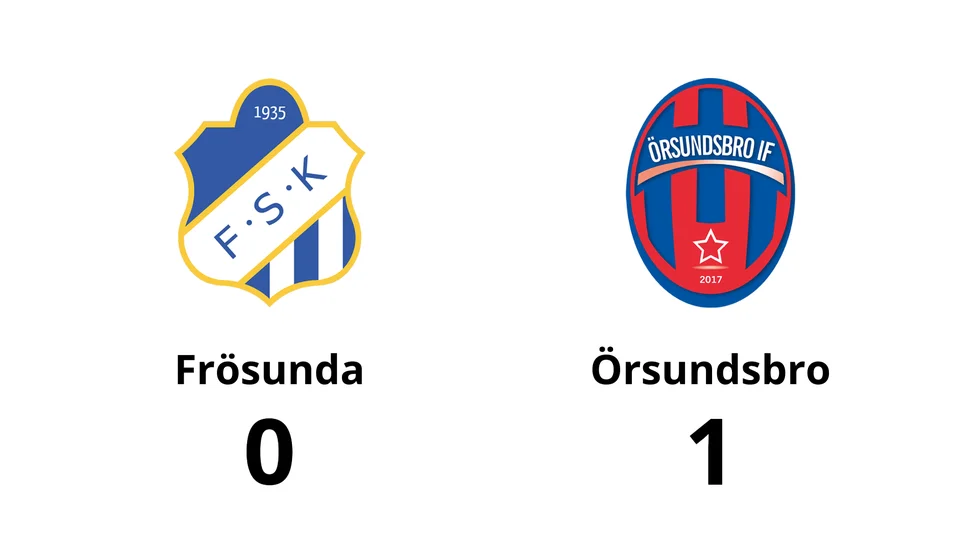 Frösunda SK förlorade mot Örsundsbro IF