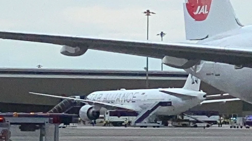 Boeing 777-300ER-planet som drabbades av kraftig turbulens.