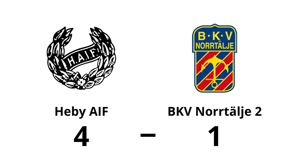 Heby AIF vann mot BKV Norrtälje 2