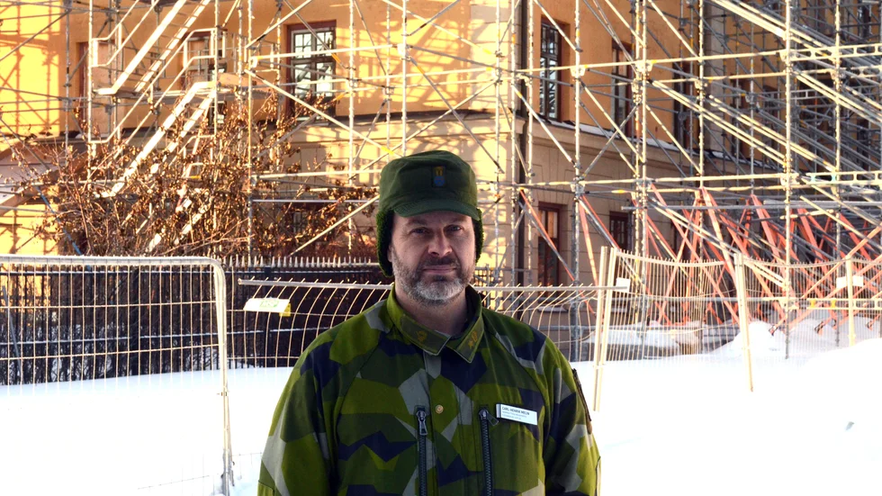 Major Carl-Henrik Melin, chef för stabsavdelningen vid I 19, är positiv till beslutet från Fortifikationsverket.