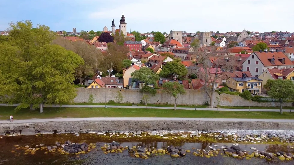 En sommarnatt 2023 träffade en polispatrull på kvinnan på strandpromenaden i Visby.