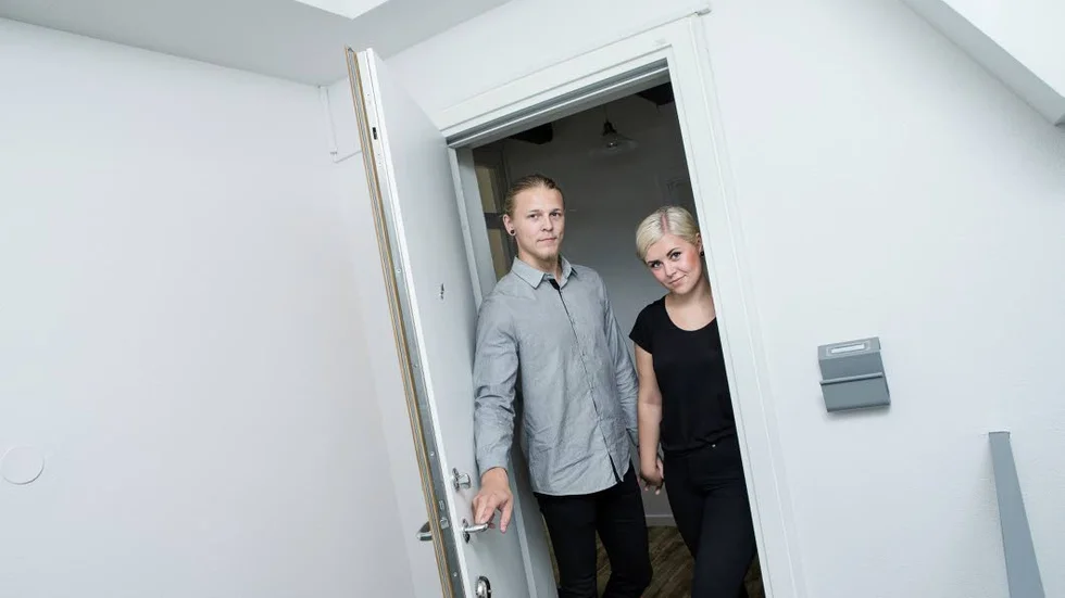 Nyinflyttade. Tobias Nyberg och Elin Eriksson bodde tidigare i Skurholmen.