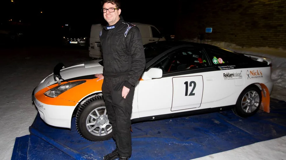 NY RALLYBIL. Niklas Engström, Luleå MS,  gjorde comeback inom rallysporten och han ställde upp i klassen Standard FWD C i en Toyota Celica som han lagt ned oräkneliga timmar på att få i det här fina skicket.