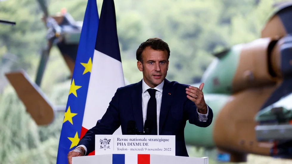 Frankrikes president Emmanuel Macron.