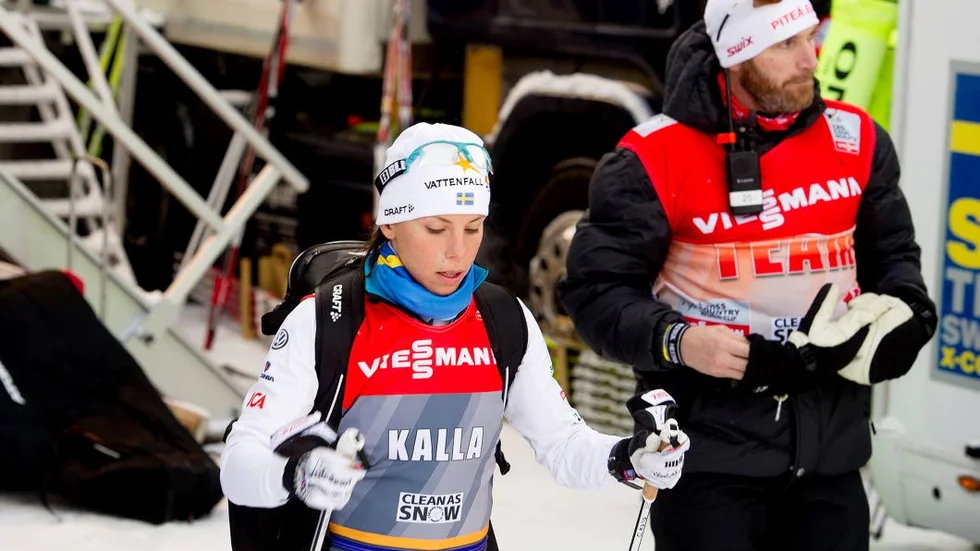 Tränaren Magnus Ingesson tror inte att Charlotte Kalla kommer visa upp den riktiga OS-formen i Toblach i dag.