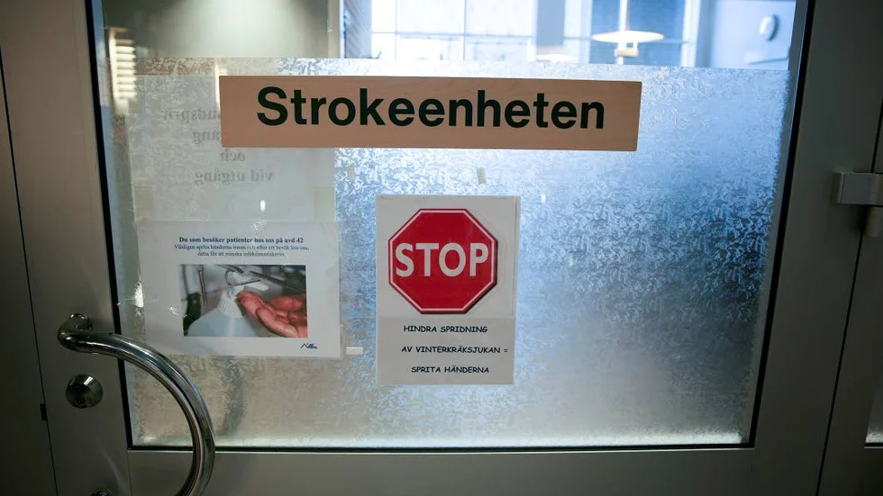 Sunderby sjukhus har varit hårt belastat under helgen. Influensa och kräkskjuka härjar.