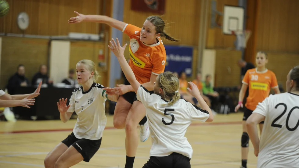 IFK Nyköpings Tea Nordvall med ett avslut i lagets sista match i Sverigecupen. 