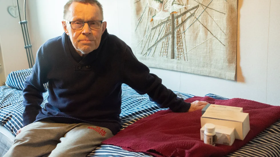 Henning Wahlström, 74, känner oro för om han ska få tag i sina livsviktiga mediciner framöver. 