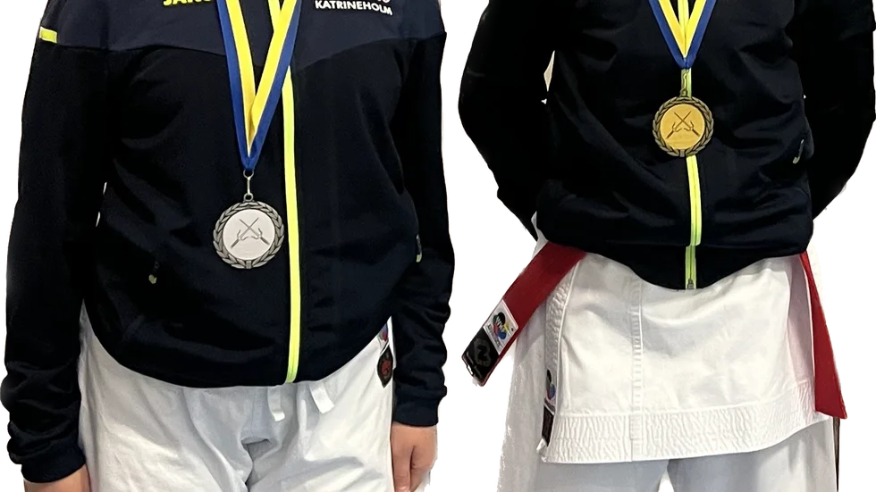 Leila Karlsson och Tuva Westlund från Karate Dojo tog varsin medalj i tävlingen i Stockholm.