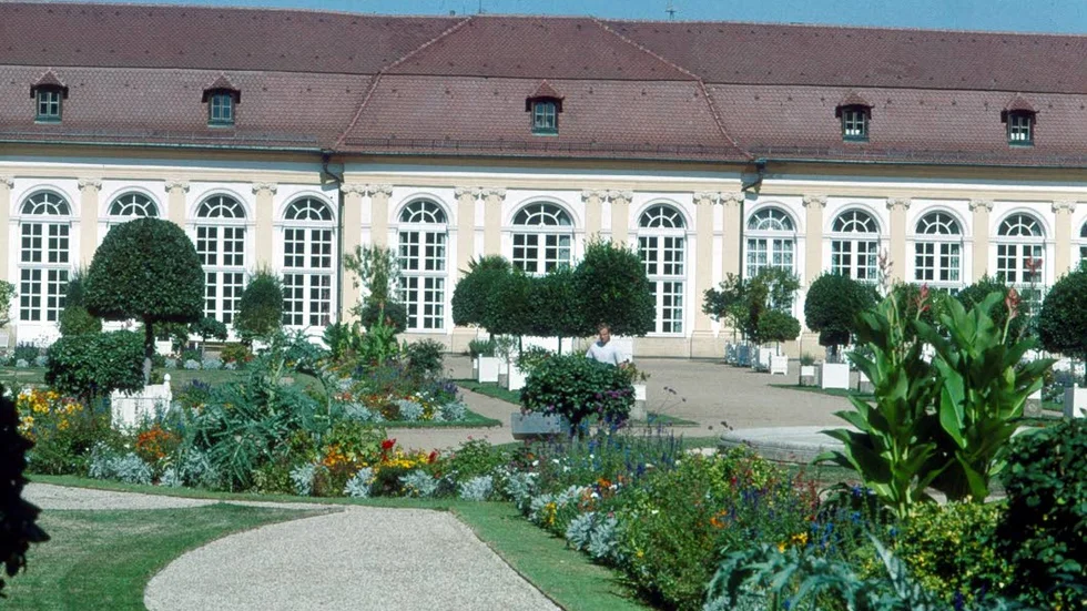 sevärt. Orangeriet i Ansbach.