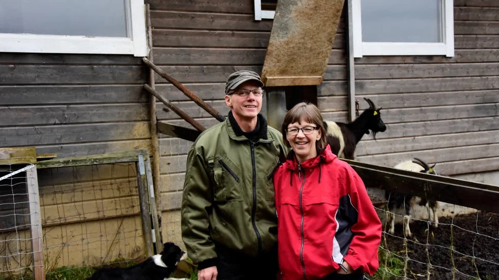 TRIVS. Jaana och Knut trivs med friheten på getfarmen i Brattlandet