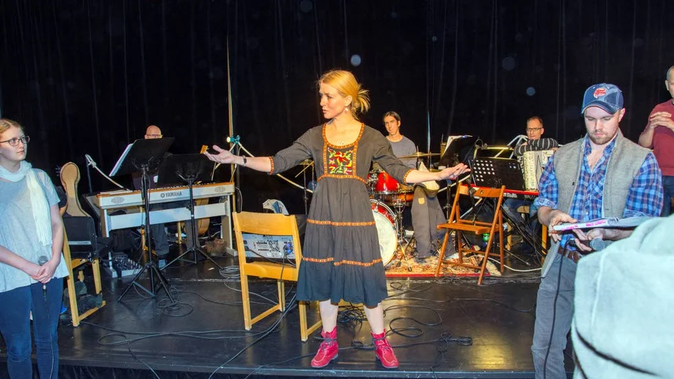 Teaterchefen Carina Henriksson har själv en av huvudrollerna i musikalen.