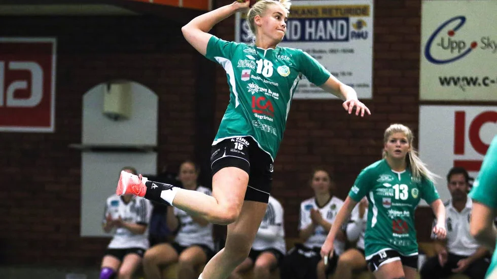 Målskytt. Emma Pettersson, inlånad från Boden Handboll, sköt fyra mål.