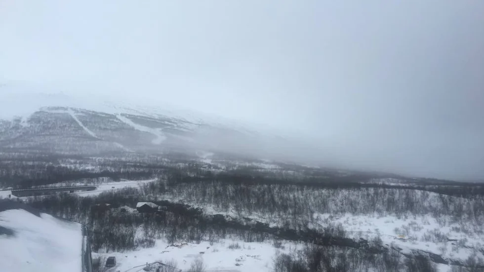 Onsdagens vy över Abisko.
