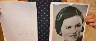 Svärmor broderad på duken