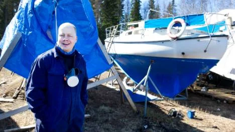 Han tycker sig ha hittat en riktig pärla i den luleåbyggda Laurinkostern. ”Jag ser fram emot en ny seglingssommar”, säger Jan Isaksson.