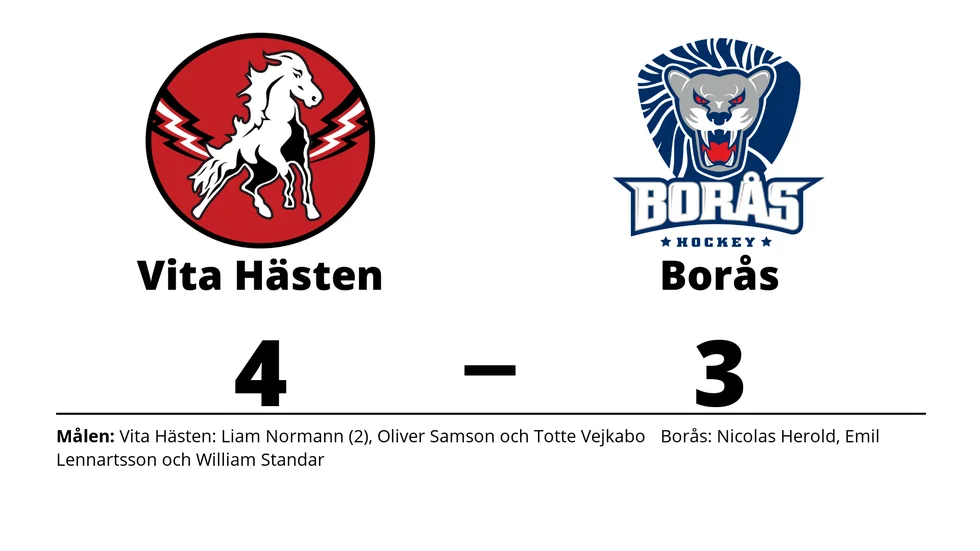 HC Vita Hästen vann mot Borås HC