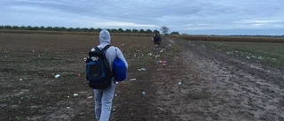 Bilder från flykten till Riksgränsen