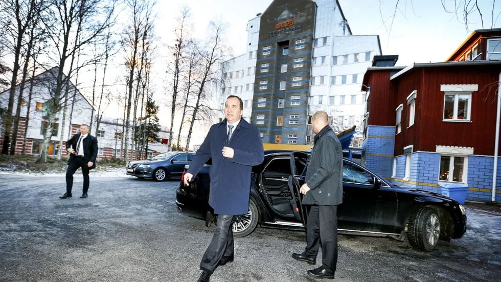 Statsminister Stefan Löfven på besök i Luleå.