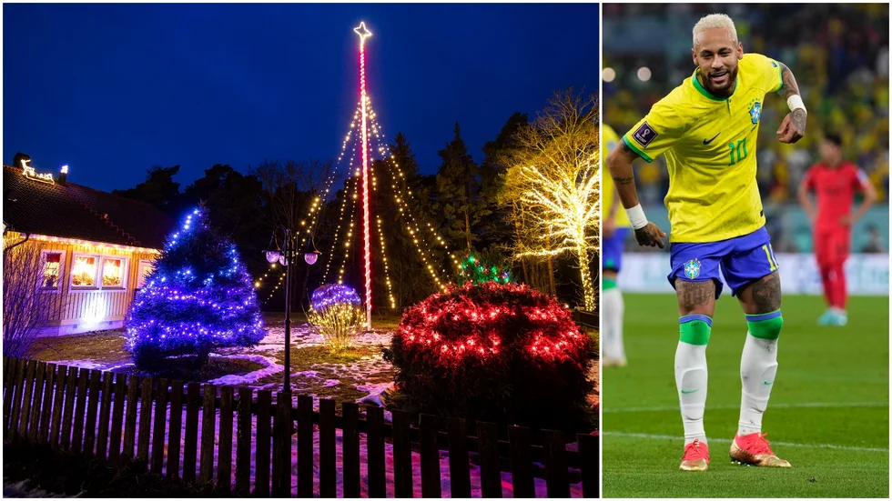Julbelysning och fotbolls-VM är i år sammankopplade med skam – troligen för första gången.