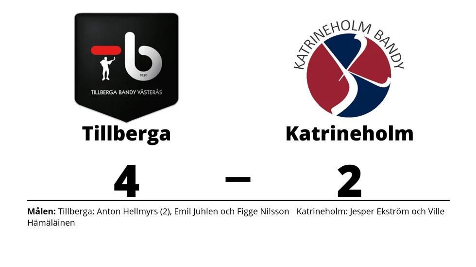 Tillberga Västerås vann mot Katrineholm Bandy