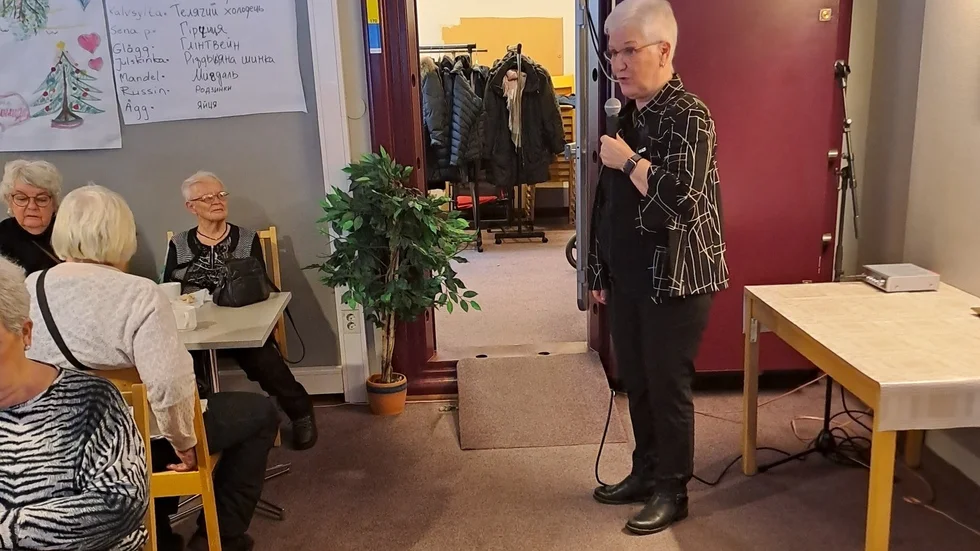 Åsa Lindestam besökte bland annat PRO Örnäset där drygt 70 medelmmar kom för att lyssna på den nya riksordföranden.
