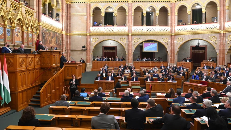 Premiärministern Viktor Orbán har sagt att en omröstning kan ske under våren. Arkivbild.