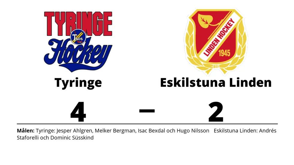 Tyringe SoSS vann mot Eskilstuna Linden Hockey