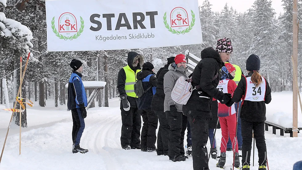 Kågedalens Skidklubb hoppas på en bra tävling. 