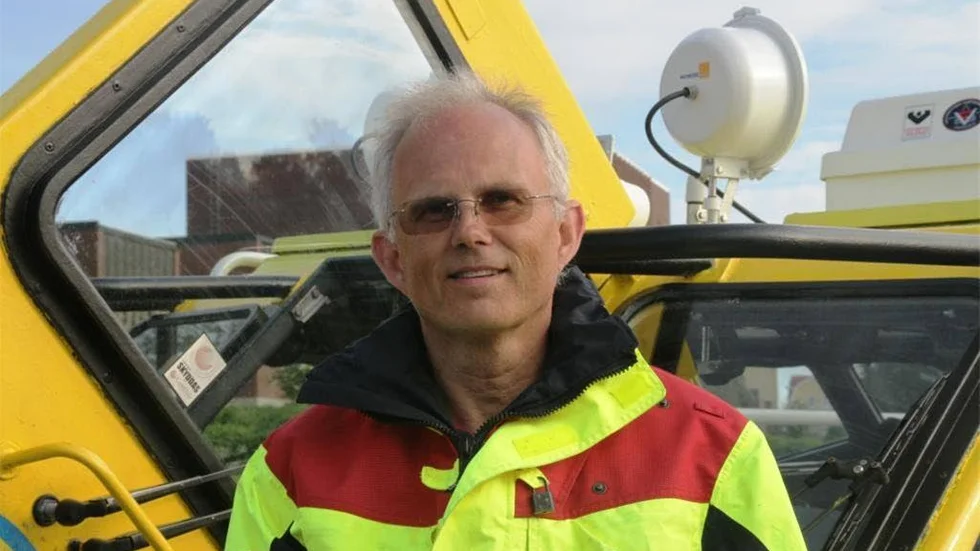 Lars Lundberg, jourhavande skeppare på Sjöräddningessällskapet.