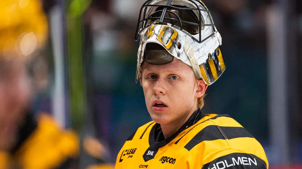 Alexander Hellnemo hann med att göra nio SHL-matcher i Skellefteå AIK. Efter studenten bar det söderut till nya klubben Rögle – där han nu är utlånad till allsvenska nykomlingen Kalmar.