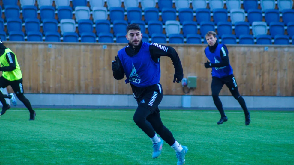André Alsanati under en träninig på Studenternas. 