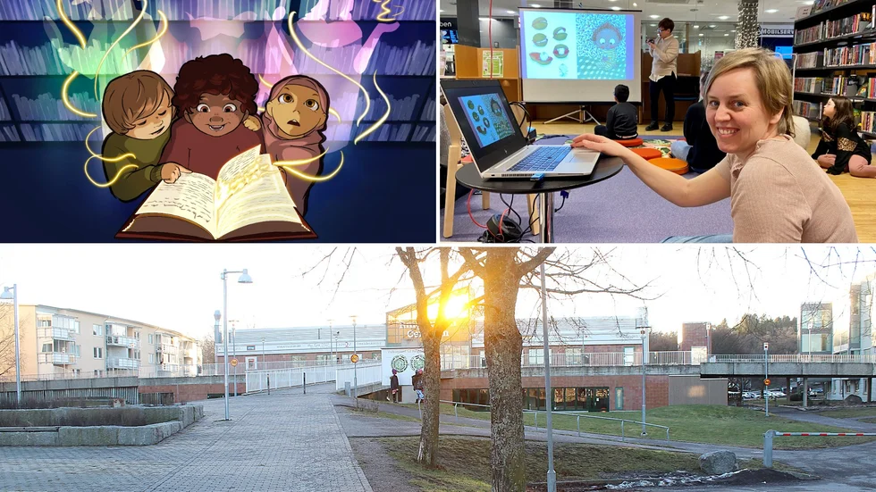 "Läskul! handlar om att ha roligt. På köpet kommer ett större ordförråd", säger Lina-Lotta David, verksamhetsutvecklare på Hageby bibliotek.