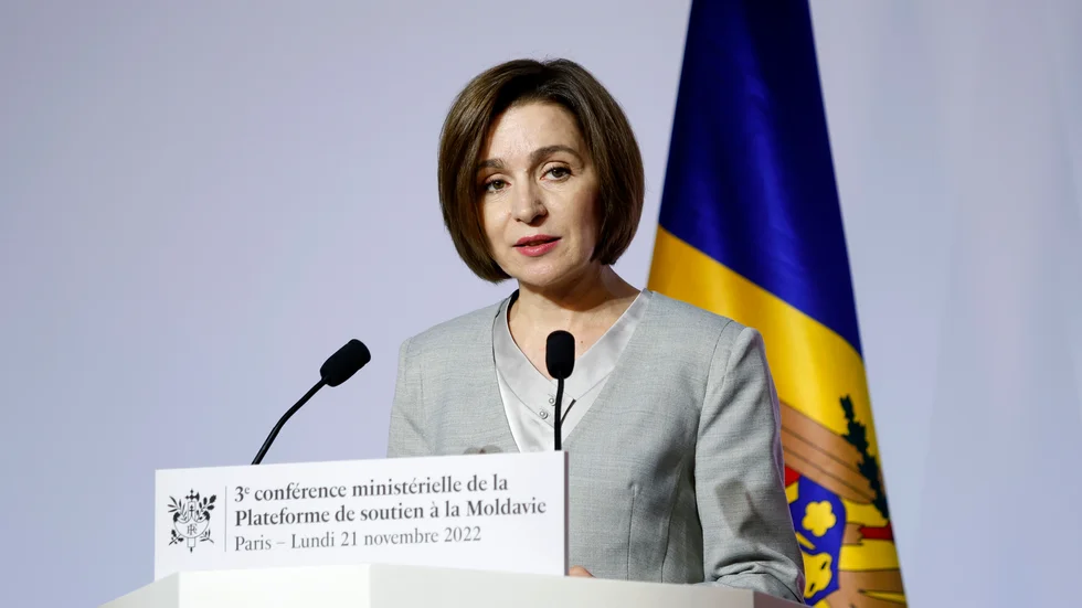 Moldaviens president Maia Sandu. Arkivbild.
