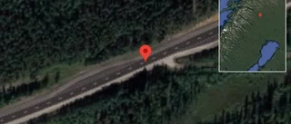 Stopp på E45 på grund av singelolycka med en lastbil
