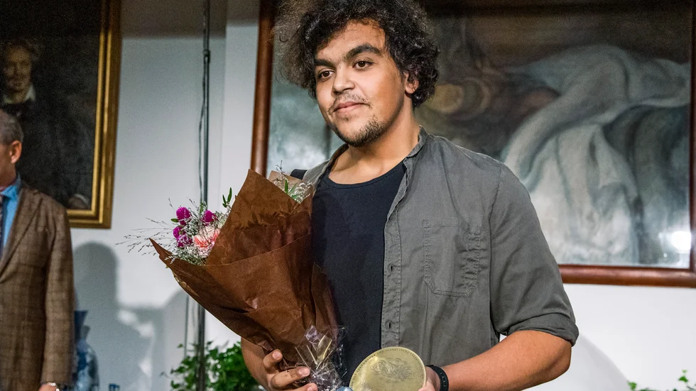 Alexander Mahmoud när han nominerades till Årets röst vid Stora Journalistpriset 2018. Arkivbild.