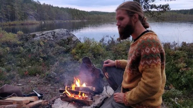 "Jag skulle gärna få fler ungdomar att komma ut i naturen", säger Filip Johansson.