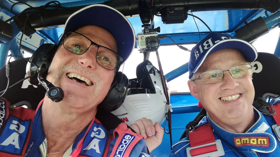 Curt Jonsson och kartläsaren Lars-Erik Henriksson hade roliga dagar i Midnattssolrallyt, även om det blev många mil i den 50 år gamla Volvon 142:an. 