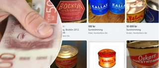 Hård marknad för surströmming på Facebook • Öppnade burkar säljs för 10 000 kronor