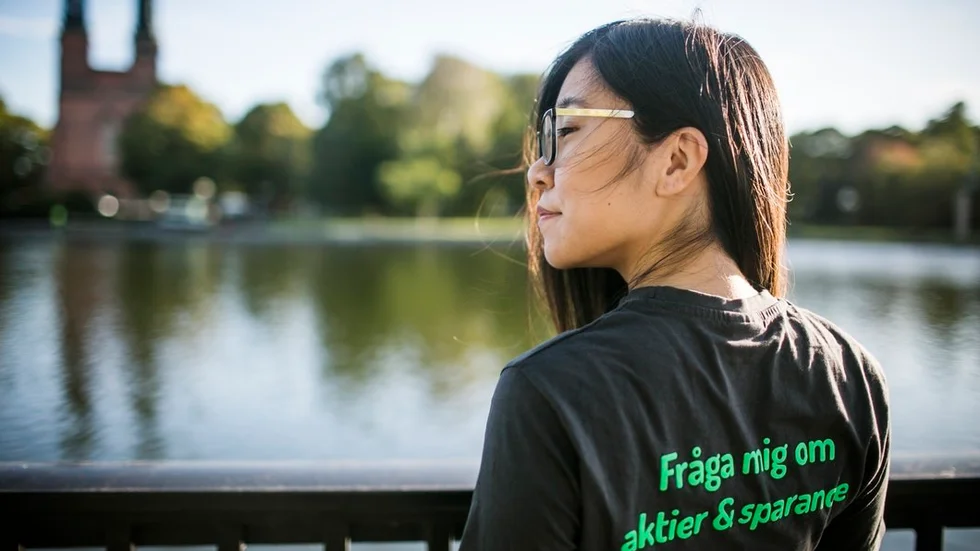 – Mitt intresse började med att jag lyssna på poddar där jag fick inspiration och blev peppad, säger Cindy Le, ordförande i Unga Aktiesparare Eskilstuna.