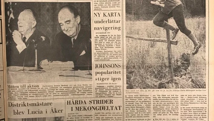 Strengnäs Tidning den 5 december 1967.