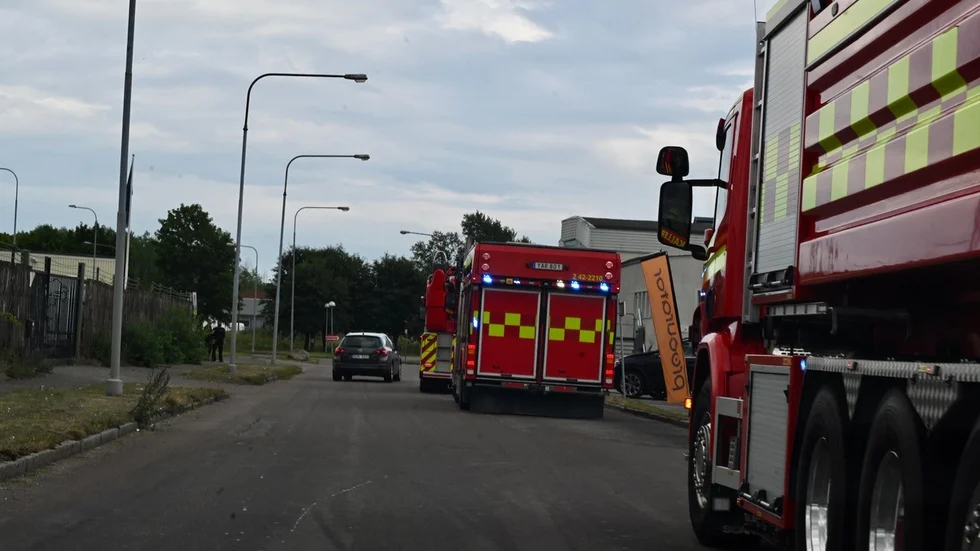 Räddningstjänsten ryckte ut till Tornby vid halv fyra-tiden på måndagen. 